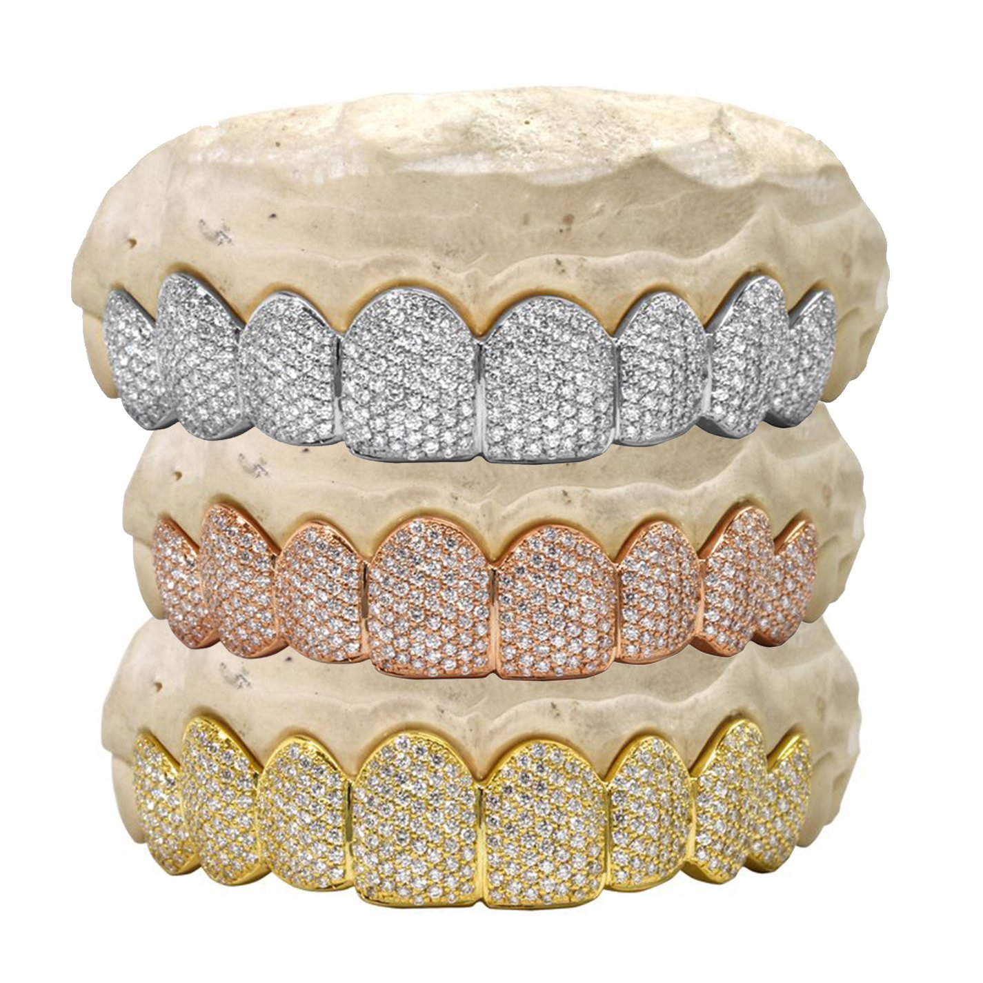 White gold and diamond on sale grillz